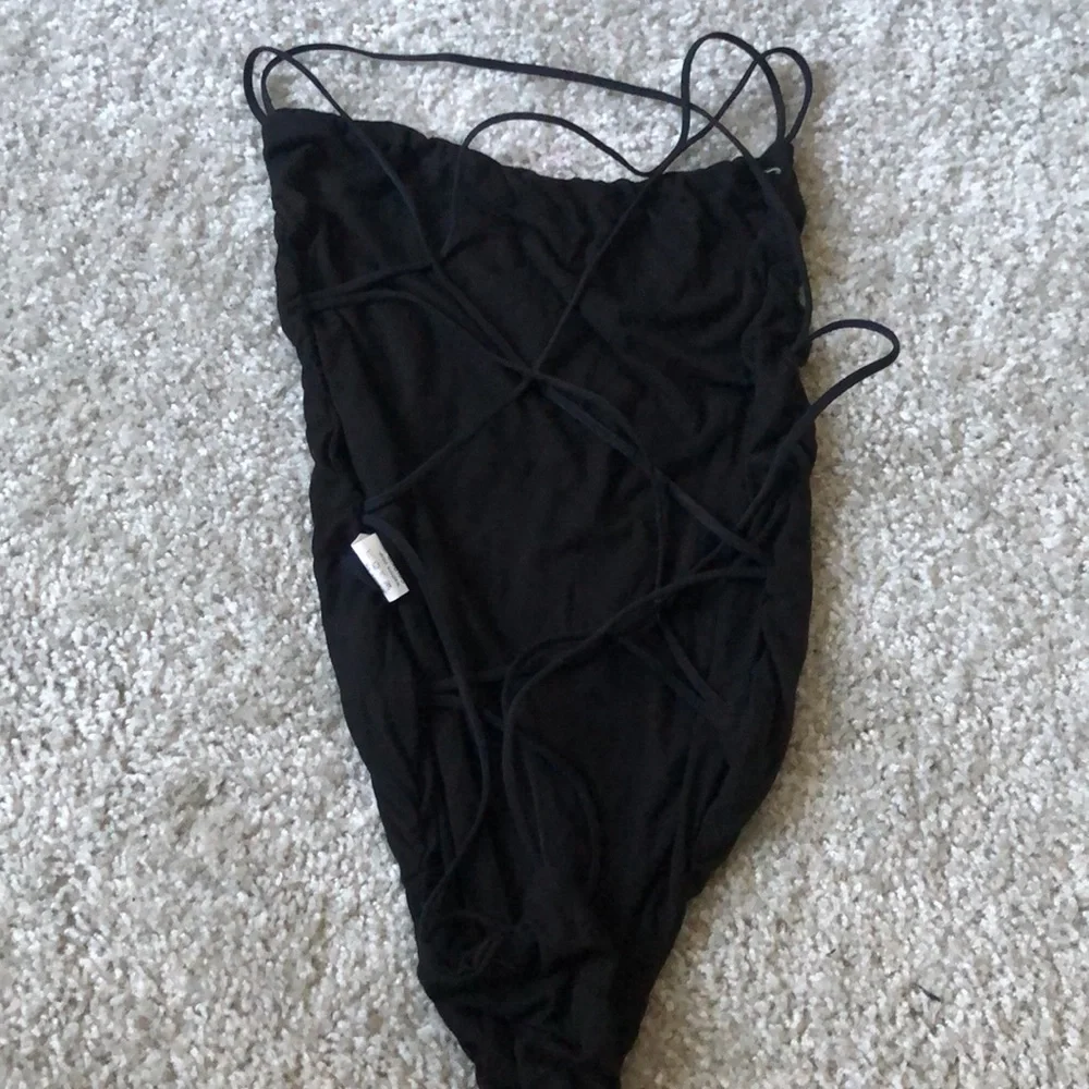 Black strap bodysuit - Picture 2 of 3